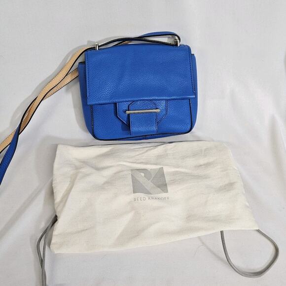 Reed Krakoff Royal Blue Leather Mini Square Crossbody Shoulder Bag NWT - Picture 3 of 14